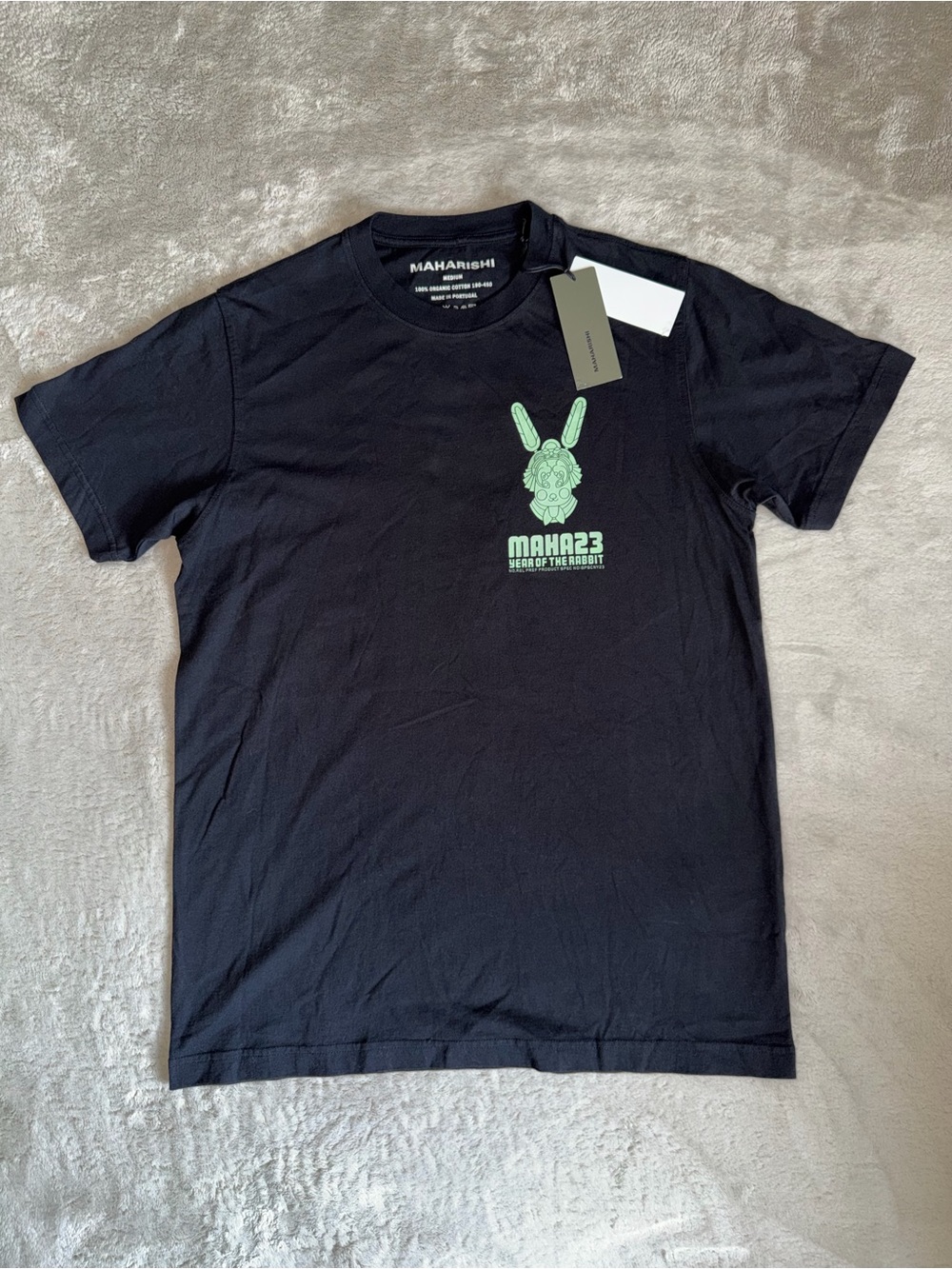 NWT Maharishi Water Rabbit Black Year Of The Rabbit T-Shirt Men’s Medium